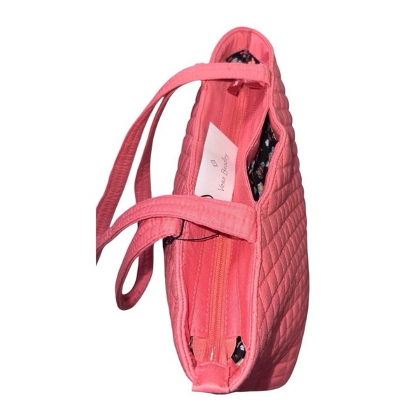 Vera Bradley Disney Bambi Small Vera Coral Tote Bag & RFID Wristlet w/Embroidery - Picture 7 of 14